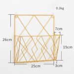 porte livre mural doré