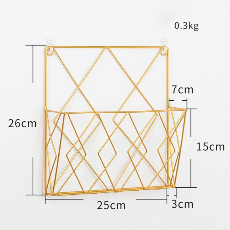 porte livre mural doré