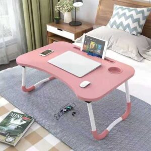 Bureau de lit rose