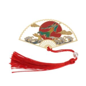 Marque page éventail japonais