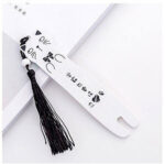 Marque page chat blanc