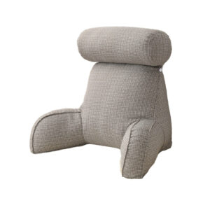 Coussin de lecture gris