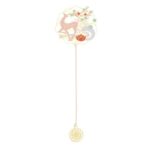 Marque page rond cerf