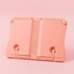Repose livre en plastique corail