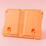 Repose livre en plastique orange