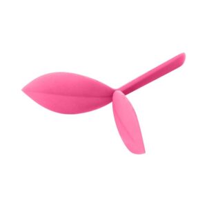 Marque page feuille rose