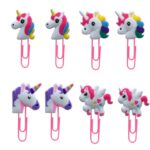 Marque page trombone licorne