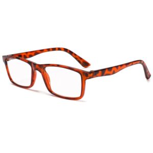 Lunettes rectangulaires zoom léopard